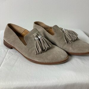 💥 Women’s Franco Sarto Cocco Tassel Suede Loafers Size 7